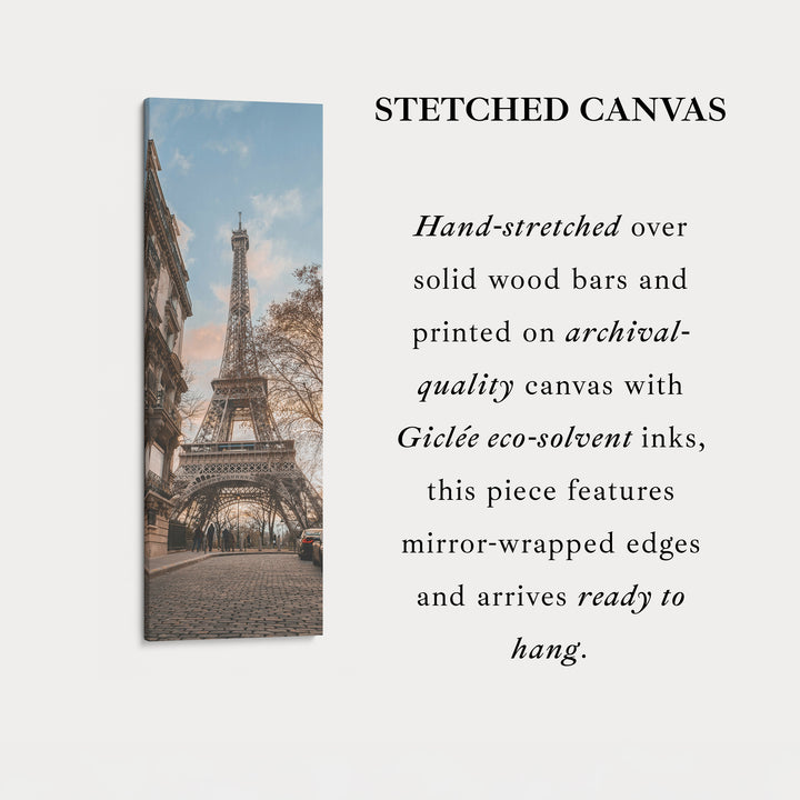 Large Framed Canvas Vertical Wall Art Eiffel Tower