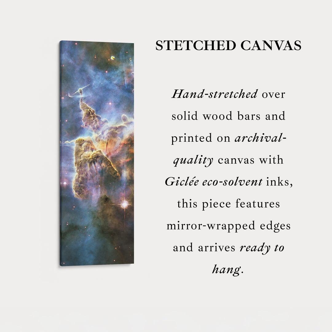 Vertical Wall Decor Hubble Nebula NASA Photograph