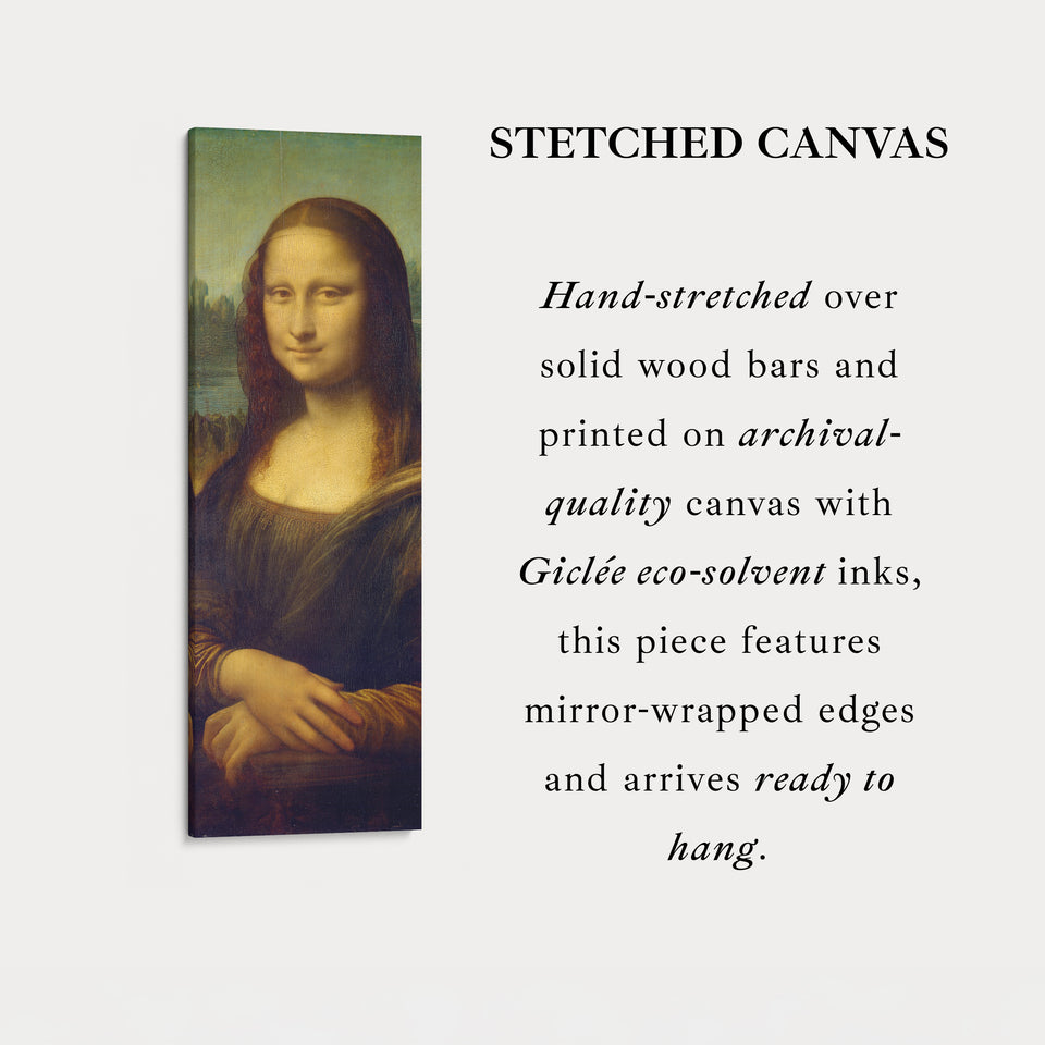 Long Vertical Wall Art Leonardo Di Vinci Mona Lisa