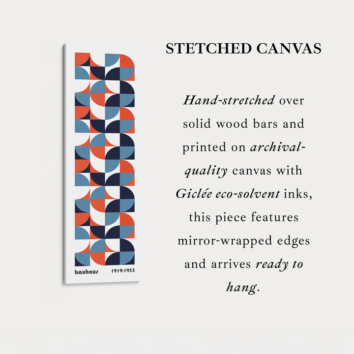 White Large Framed Canvas Beige Bauhaus Wall Art