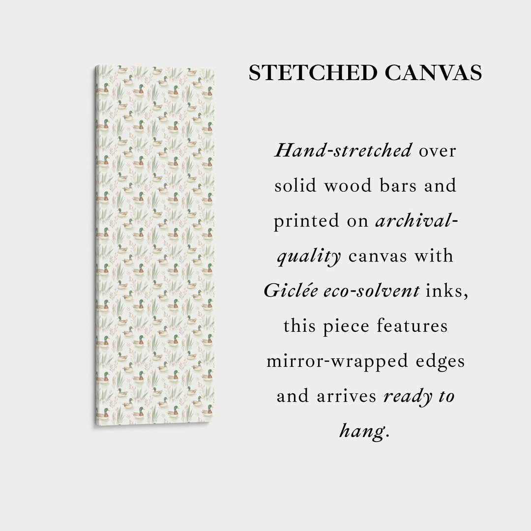 Vertical Wall Decor Kids Room Mallard Ducks