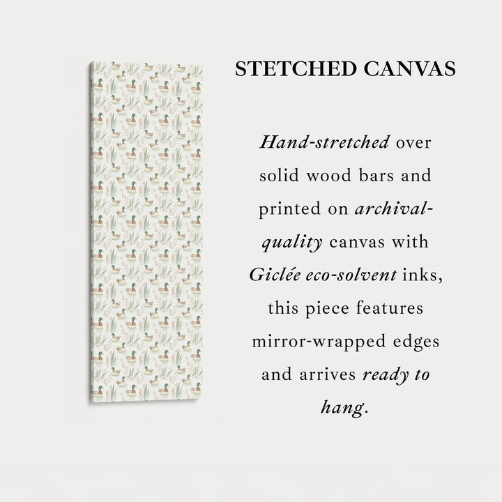 Vertical Wall Decor Kids Room Mallard Ducks