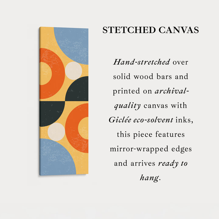 Abstract Curves Vertical Framed Canvas Wall Art for Living Room or Office