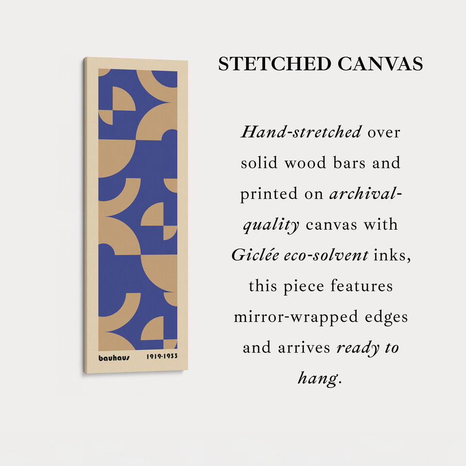 Red and Black Bauhaus Geometry Vertical Framed Canvas Wall Art for Living Room or Hallway