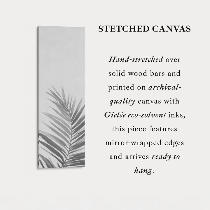Vertical Wall Art Pink Fern Tall Canvas For Bedroom