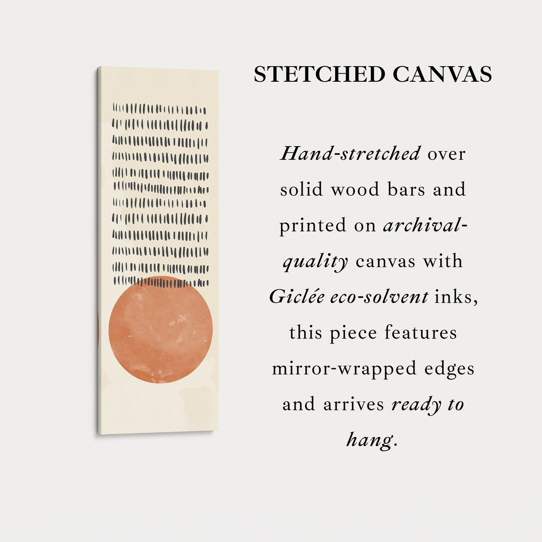 Narrow Wall Art Beige Rust Skinny Wall Art For Living Room