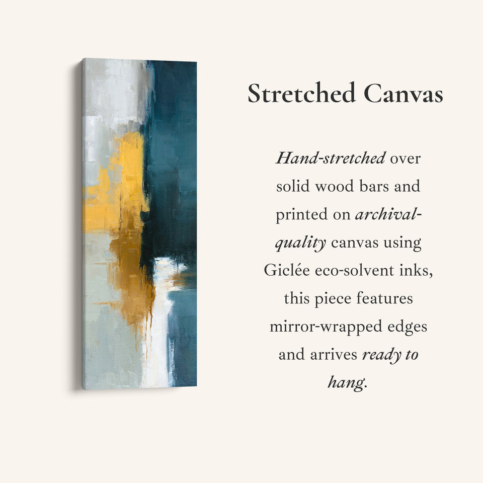 Portrait Wall Art Abstract Colour Block Composition For Office