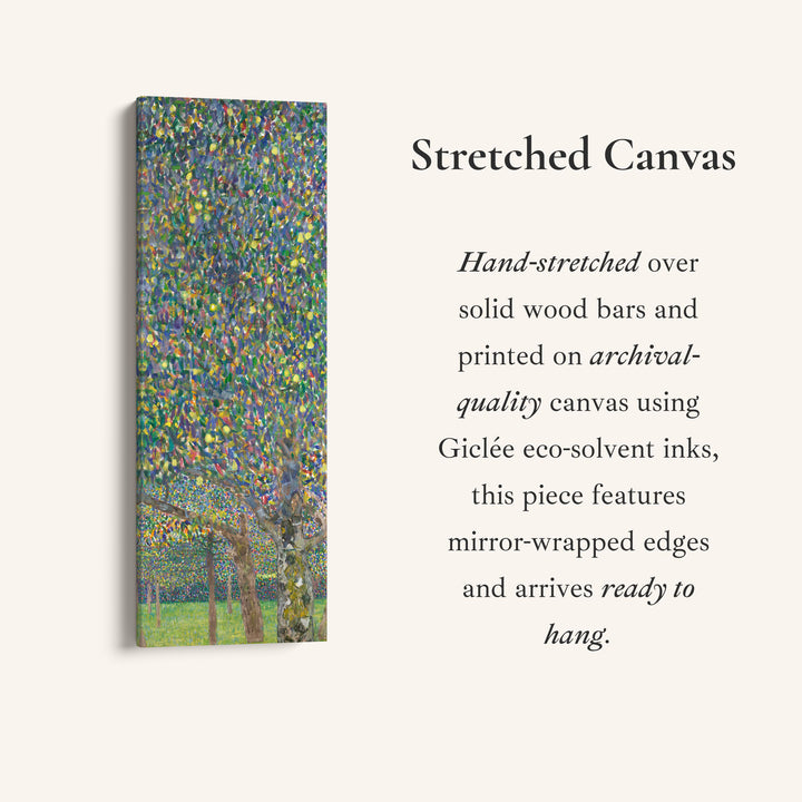 Gustav Klimt Narrow Wall Art Pear Tree Landscape For Hallway
