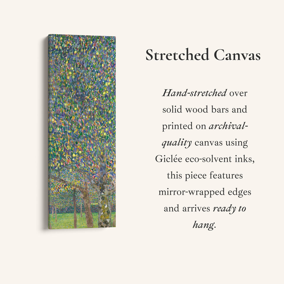 Gustav Klimt Narrow Wall Art Pear Tree Landscape For Hallway