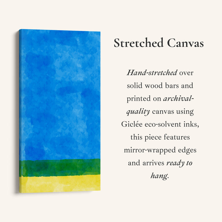 Vertical Wall Art Abstract Landscape Bands Vertical Canvas For Bedroom