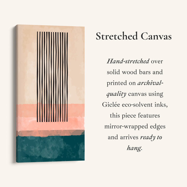 Tall Wall Art Vertical Stripe Abstract Tall Canvas For Hallway