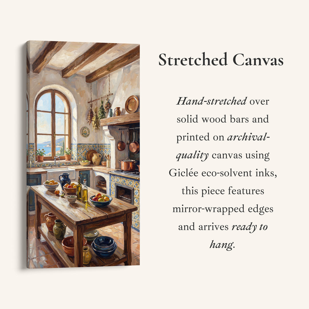 Long Wall Art Rustic Kitchen Interior Tall Canvas For Kitchen