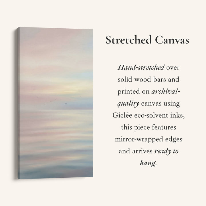 Tall Wall Art Soft Abstract Seascape Portrait Wall Art For Kitchen